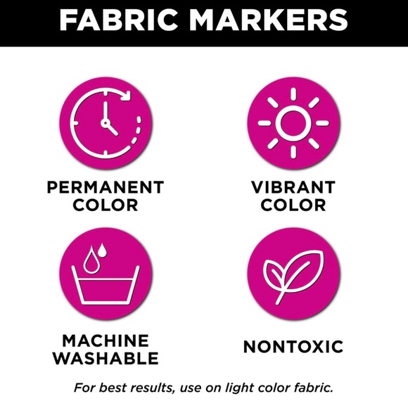 TULIP 20 pcs fine tip permanent fabric markers - Picture 9 of 13